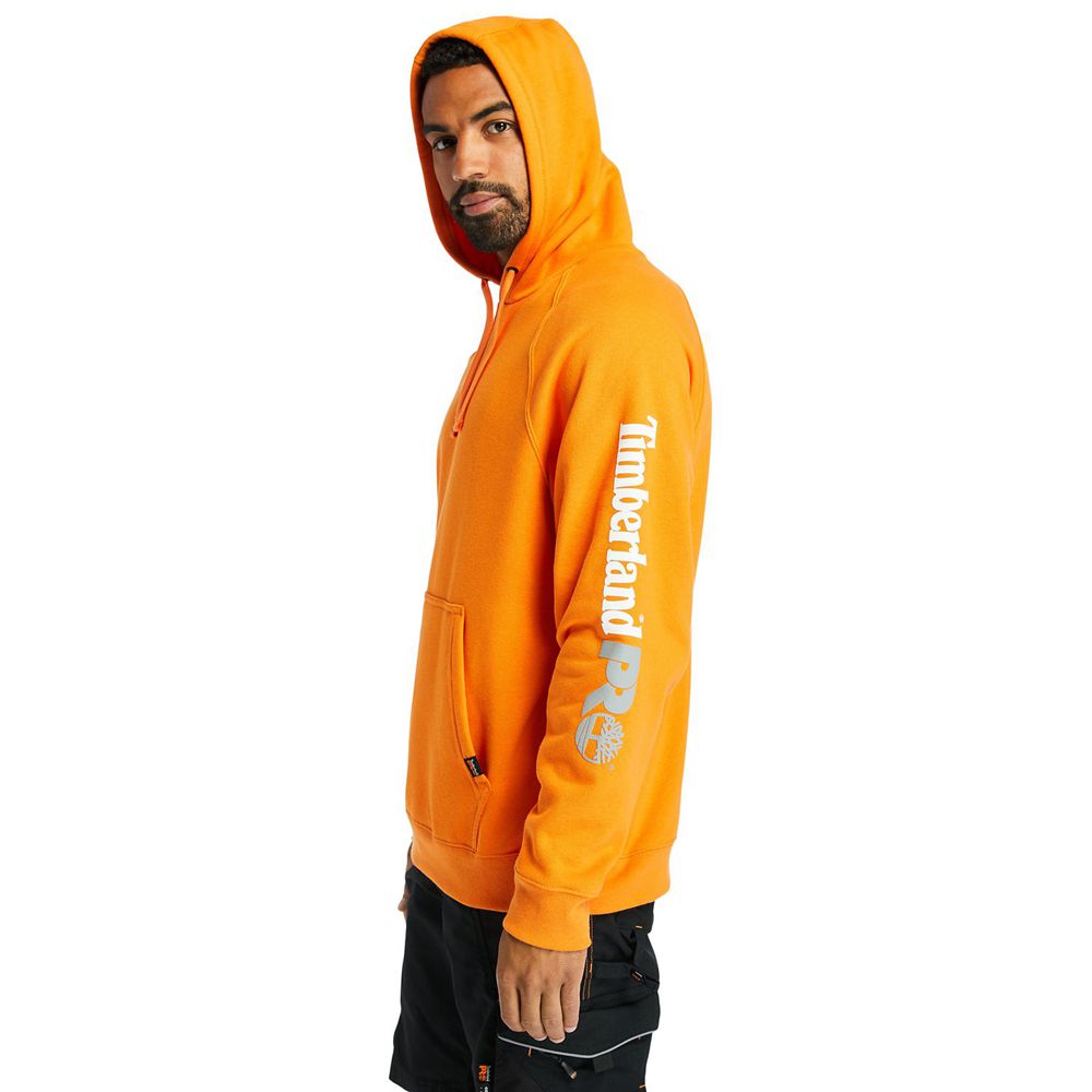 Timberland Mens Sweatshirts PRO® Hood Honcho Sport Hoodie - Orange - India FR8476513